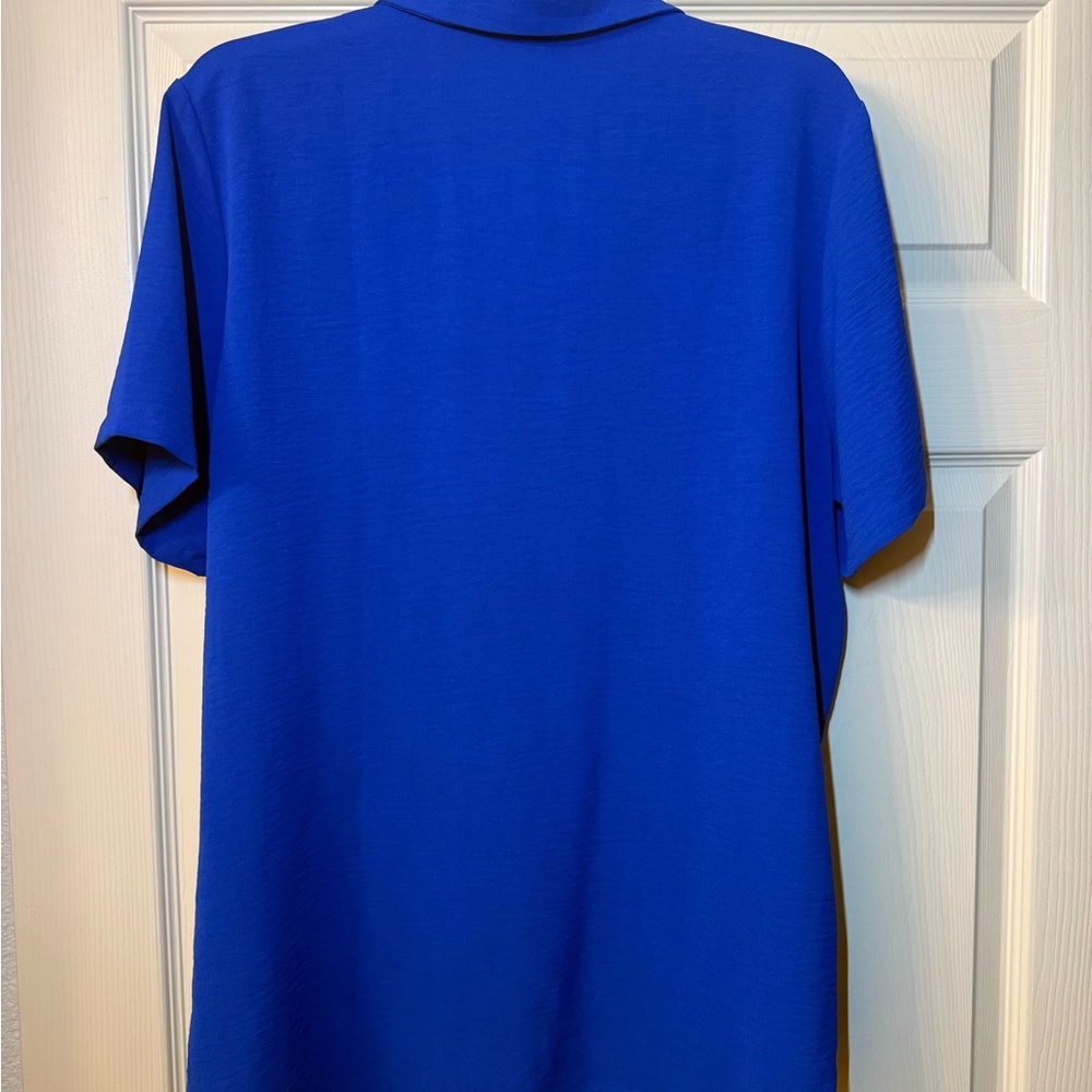 ROYAL BLUE Dressy Women’s Shirt/Blouse XL - Picture 4 of 8